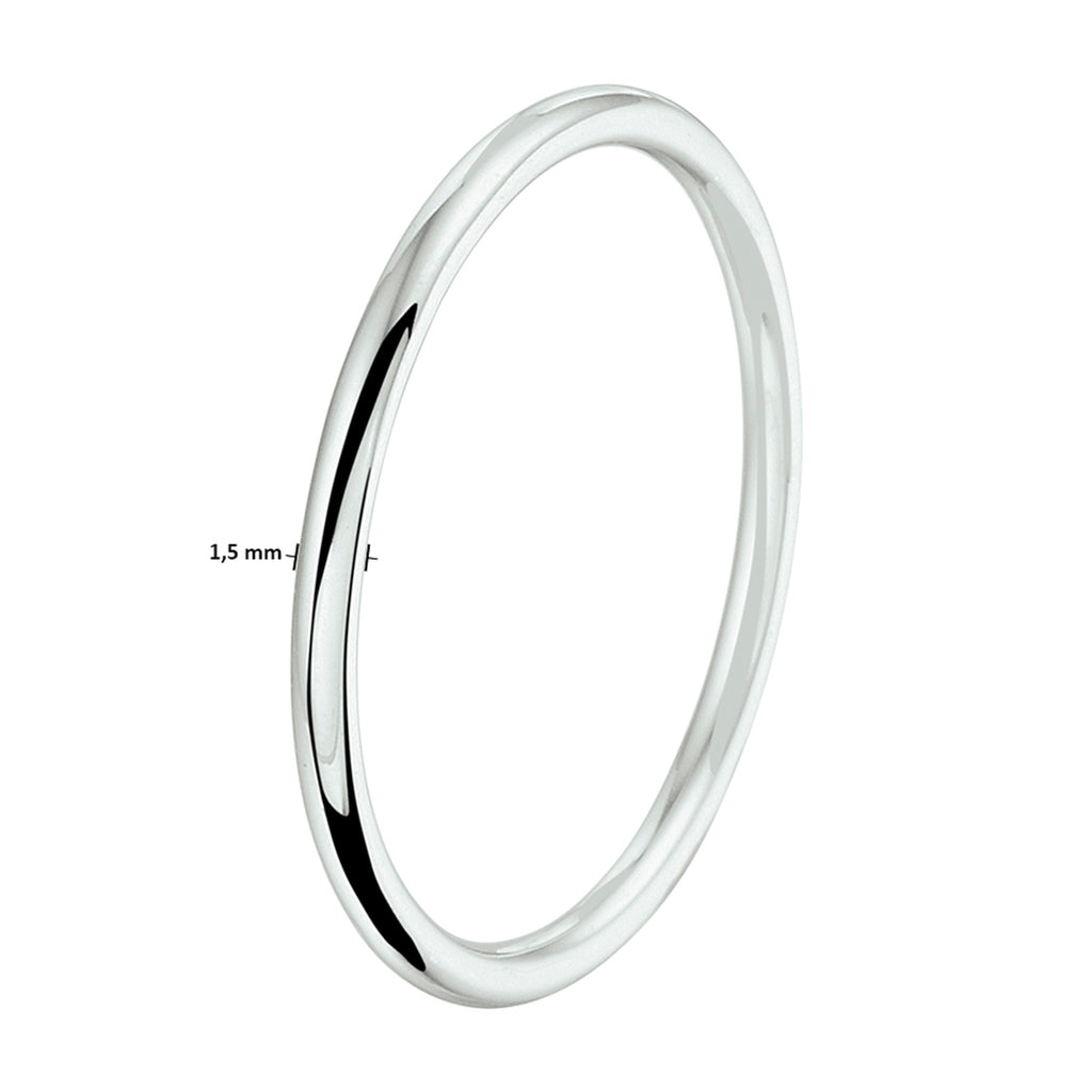 aanschuifring 14K witgoud