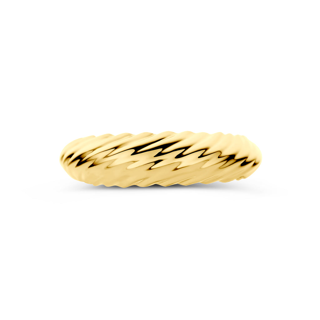 ring gedraaid 14K geelgoud - gedraaid