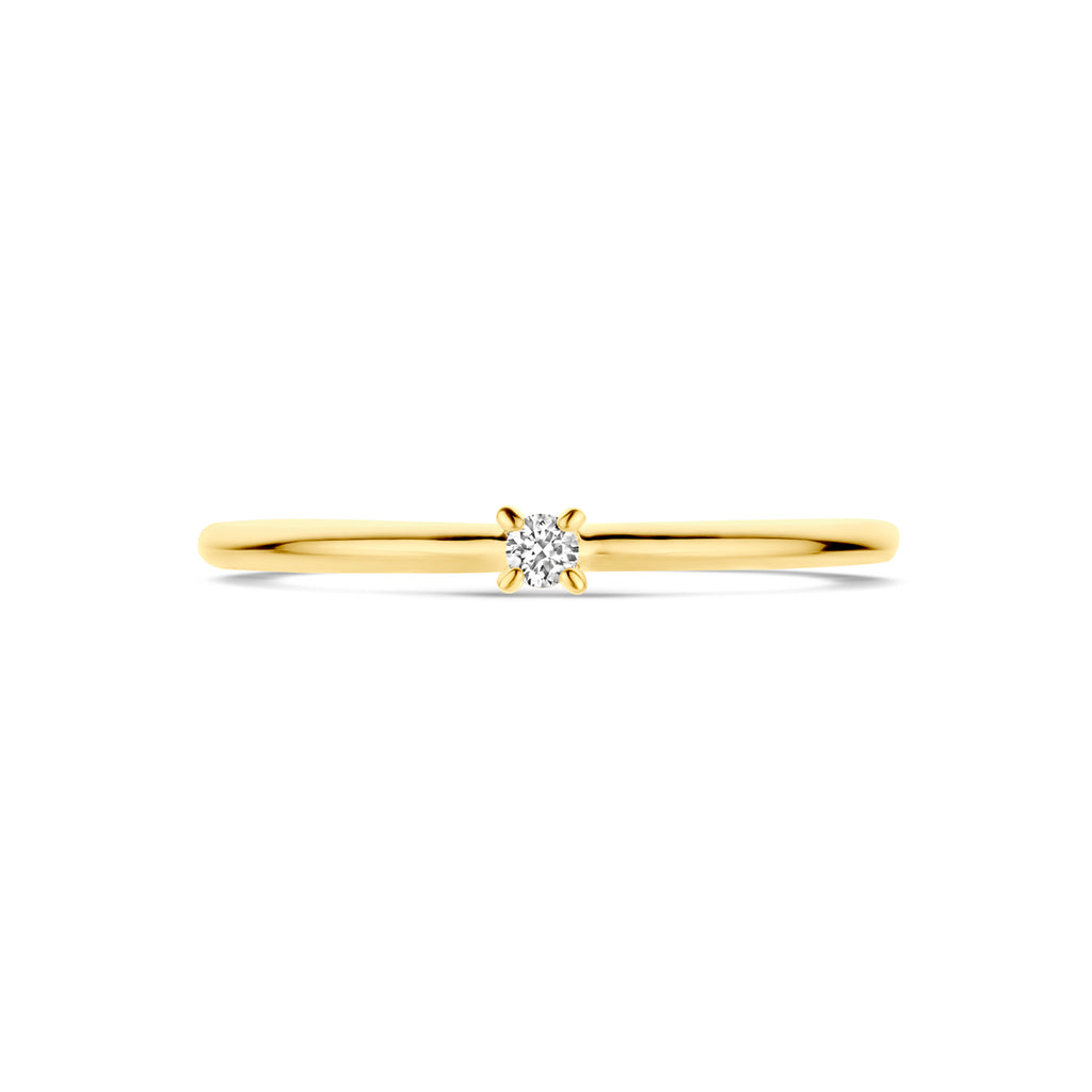Ring Diamant 0,03 ct h SI 14K Gelbgold