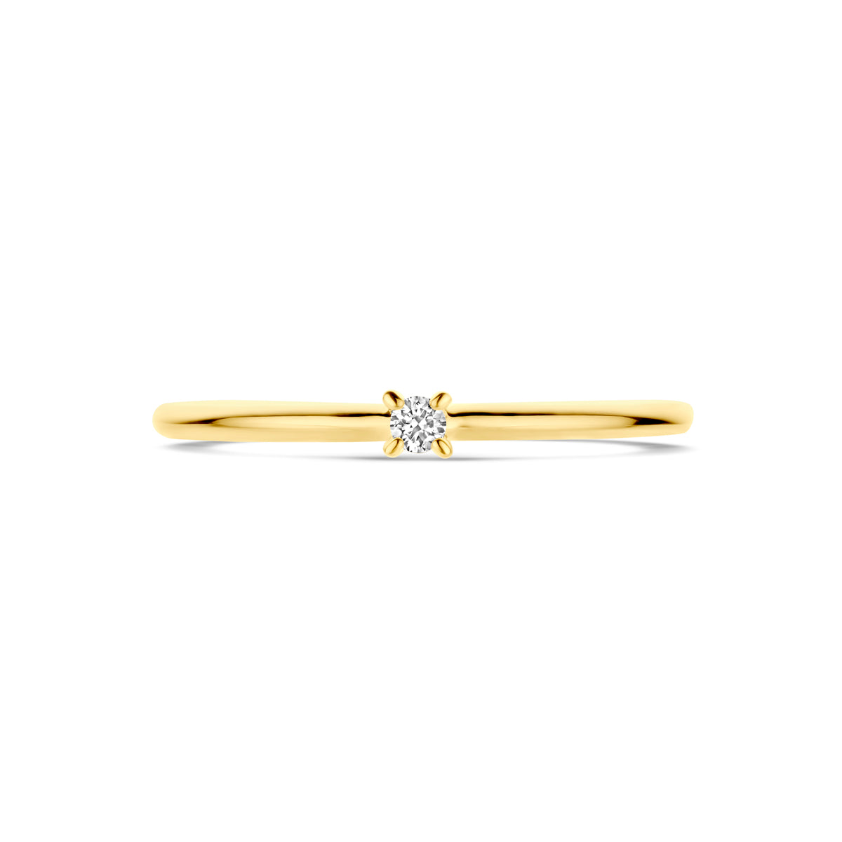 Ring Diamant 0,03 ct h SI 14K Gelbgold