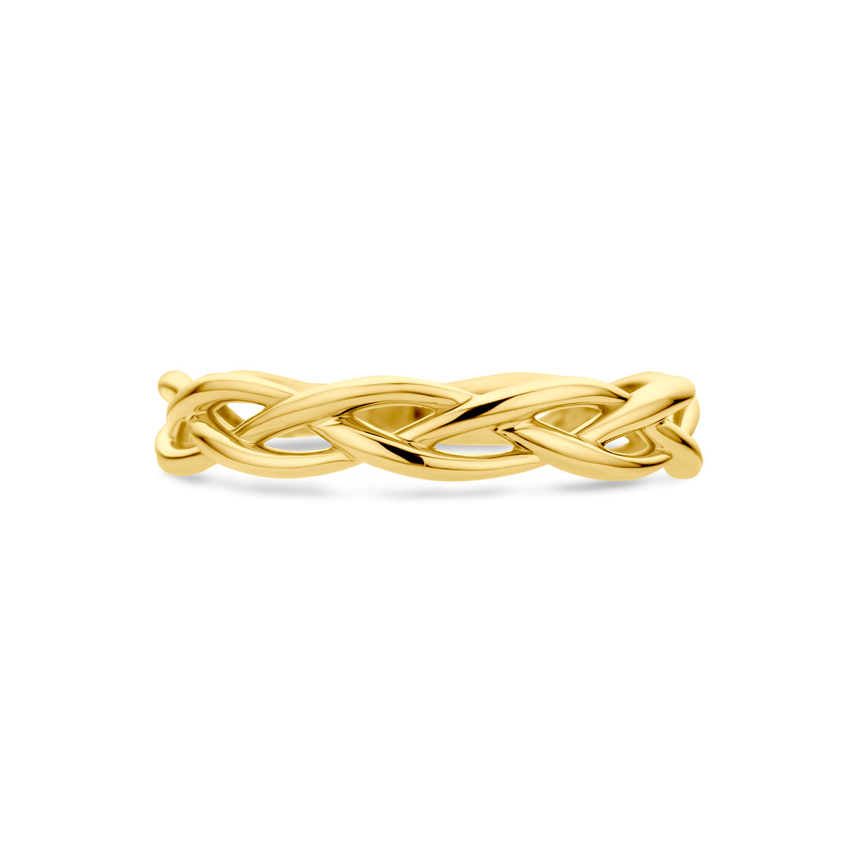 ring gevlochten 14K geelgoud - gevlochten