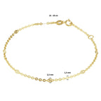 Armband 1,5 mm 16 - 18 cm 14K Gelbgold