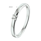 ring diamant 0.05ct h si 14K witgoud