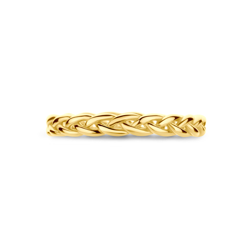 Ring geflochten aus 14K Gelbgold