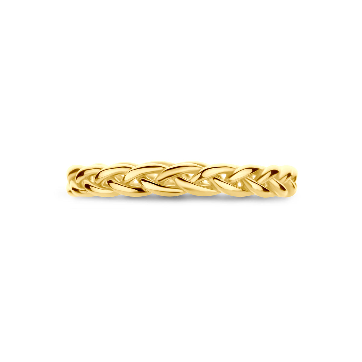 Ring geflochten aus 14K Gelbgold
