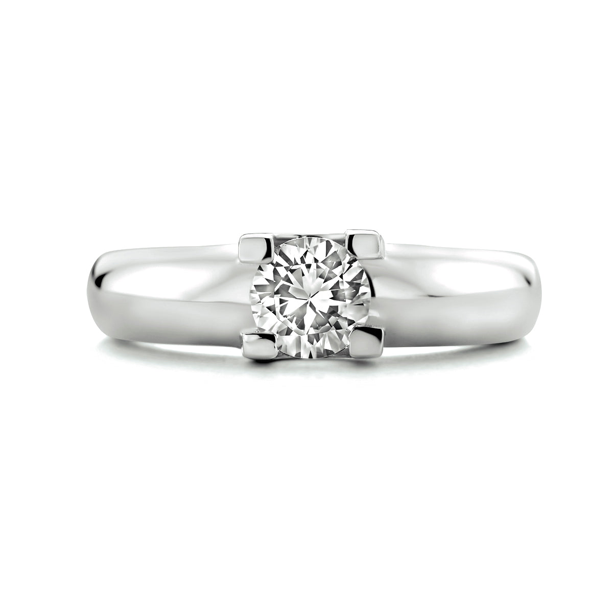 Ring Zirkonia Silber rhodiniert