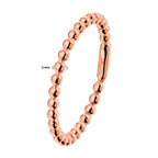 Beisteckring Kügelchen 585 Roségold