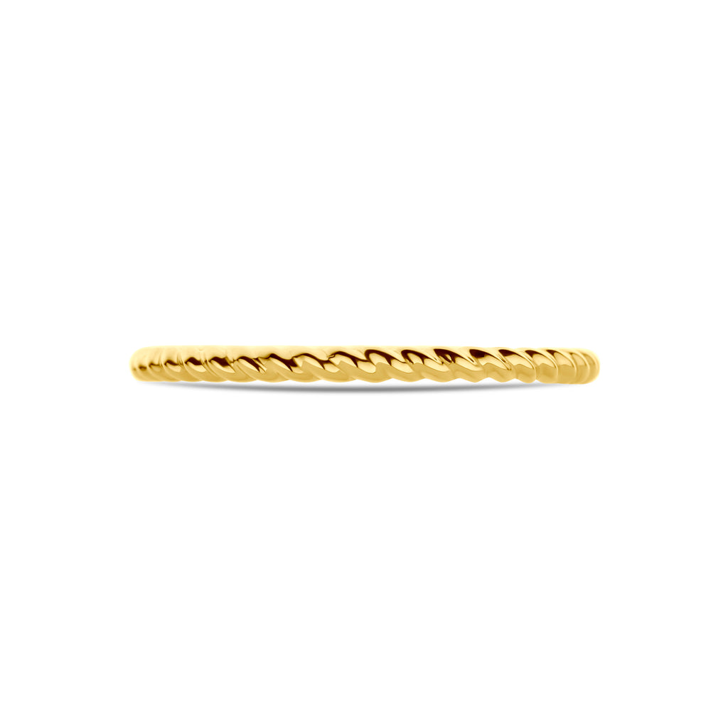ring gedraaid 14K geelgoud