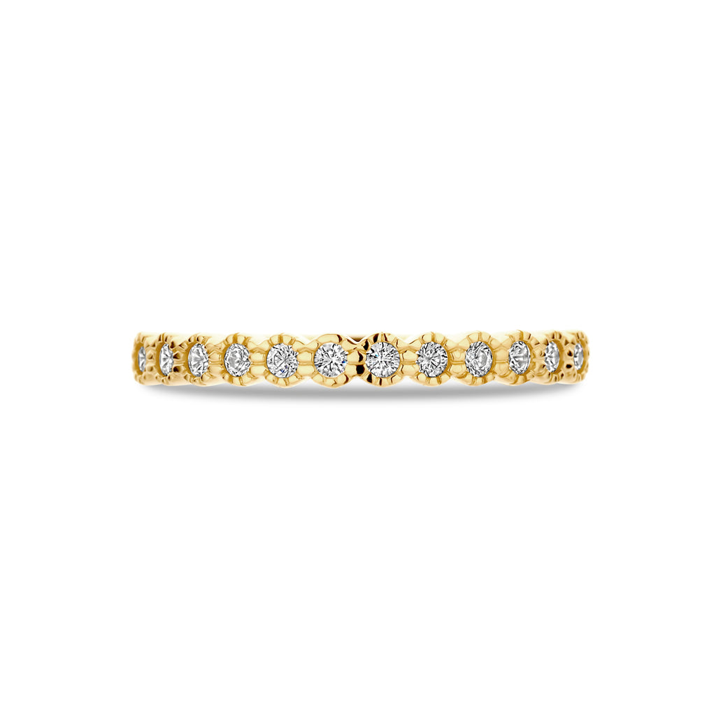 Ring Zirkonia 14K Gelbgold