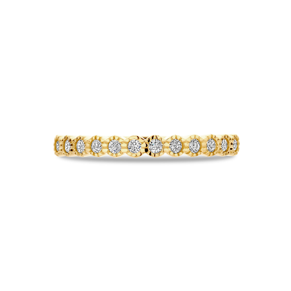 Ring Zirkonia 14K Gelbgold