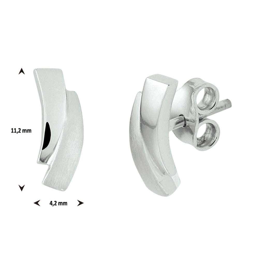 Ohrstecker Silber rhodiniert