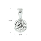 hanger zirkonia zilver gerhodineerd
