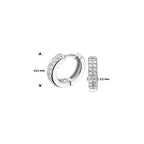 klapoorringen zirkonia zilver gerhodineerd