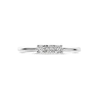 ring diamant 0.15ct h si 18K witgoud