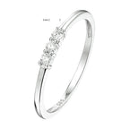 ring diamant 0.09ct h si 14K witgoud