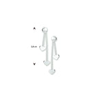 oorhangers hart zilver wit