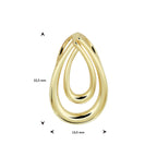 hanger druppel 14K geelgoud - druppel/komma/pegel