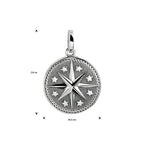 hanger oxi ster zilver geoxideerd