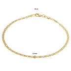 armband valkenoog 1,9 mm 14K geelgoud