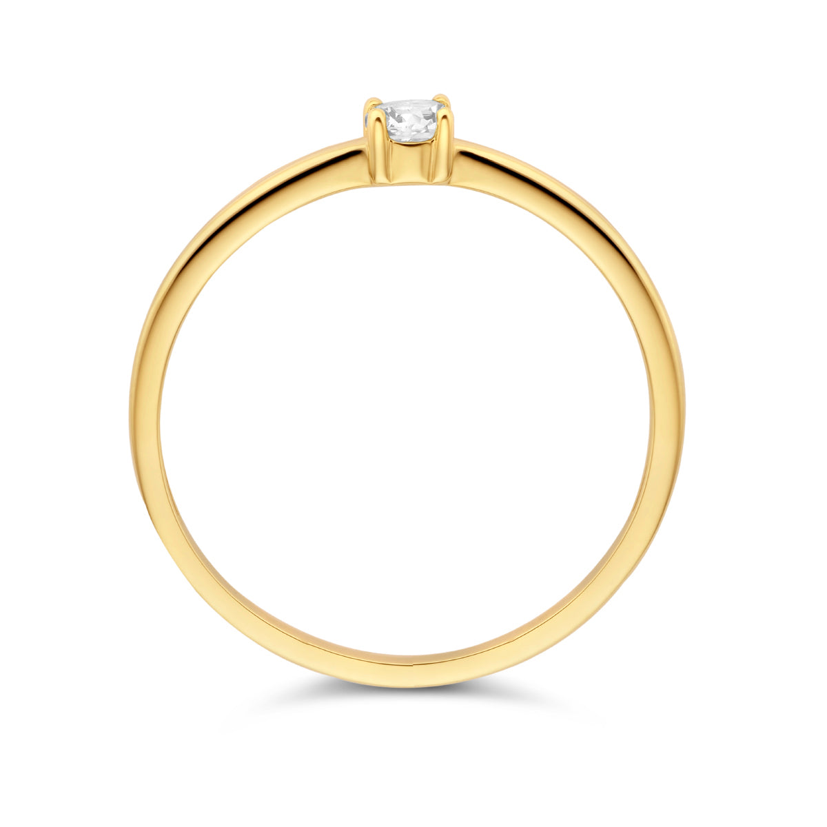 Ring Zirkonia 14K Gelbgold
