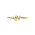 ring diamant 0.03ct h p 14K geelgoud