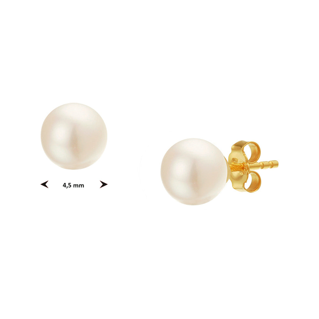 oorknoppen parel 14K geelgoud