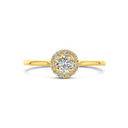ring zirkonia 14K geelgoud