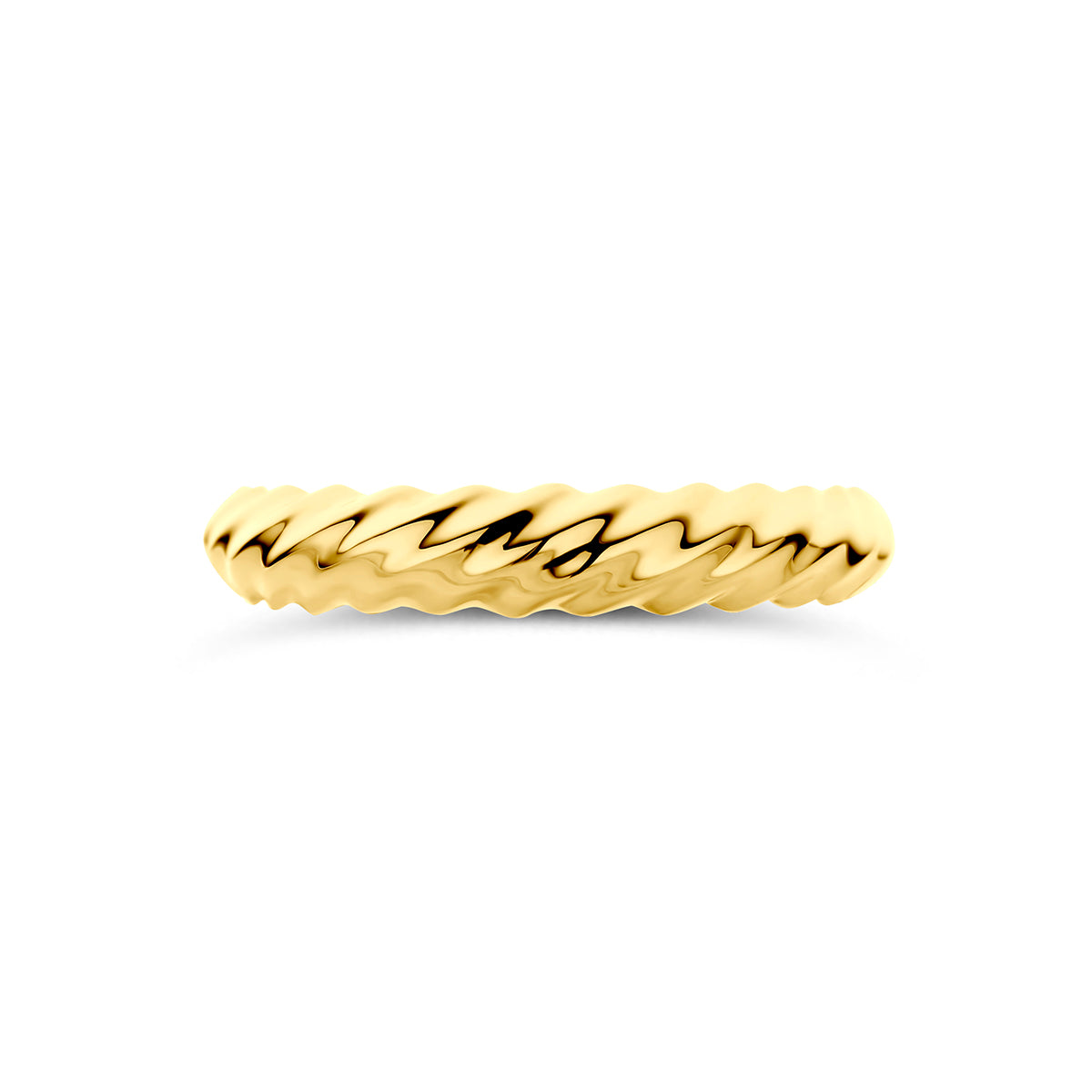 9k ring gedraaid 9K geel - gedraaid