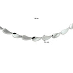 Halskette Poly/matt 5,6 mm 45 cm Silber rhodiniert