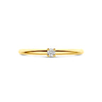ring diamant 0.05ct h si 14K geelgoud