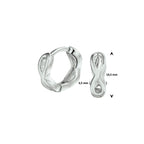 Ohrhänger Infinity Silber rhodiniert