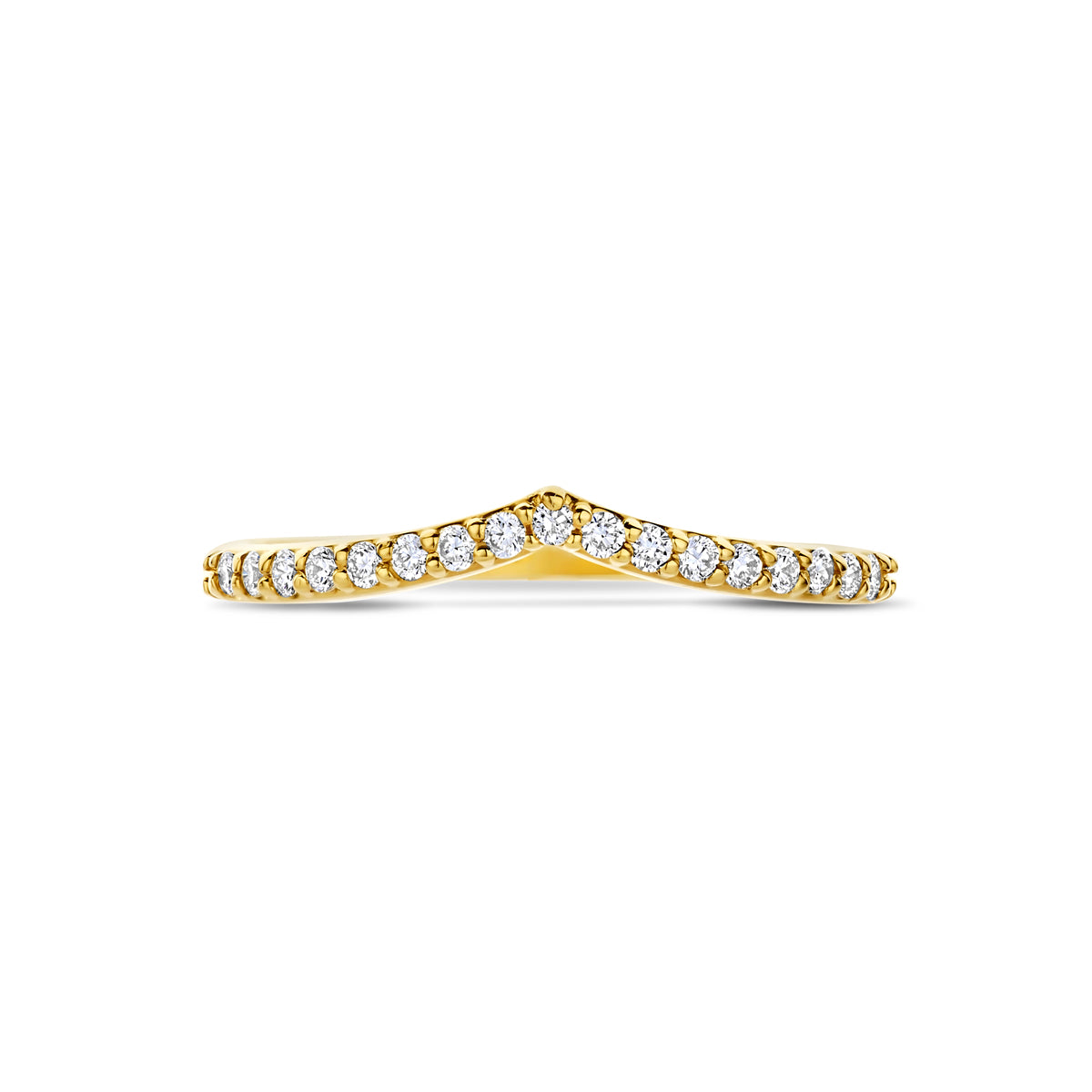 ring lab grown diamant 0.17ct g vs 14K geelgoud