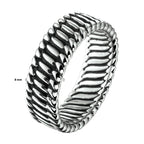 ring oxi zilver geoxideerd