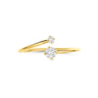 Ring Laborgezüchteter Diamant 0,20ct H SI 14K Gelbgold