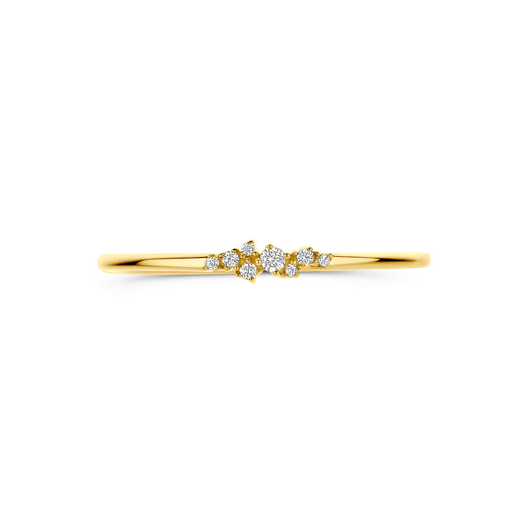 9k ring zirkonia 9K geel