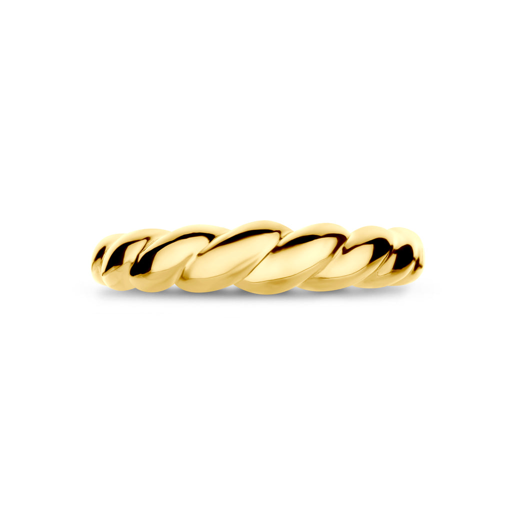 ring gedraaid 14K geelgoud - gedraaid