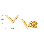oorknoppen v 14K geelgoud