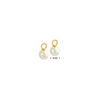 Ohrring-Anhänger Perle 14K Gelbgold