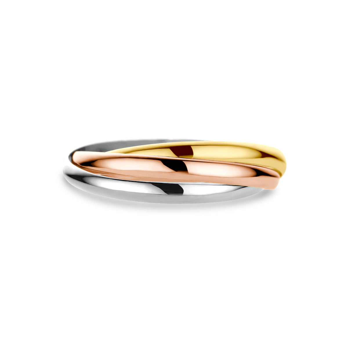 trinity ringen tricolor 14K tricolor goud