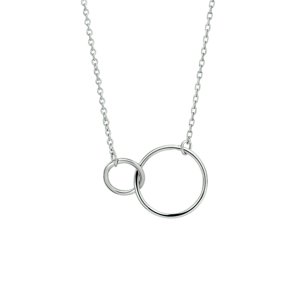 Halskette Kreise 1,2 mm 41 + 4 cm Silber rhodiniert
