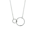 Halskette Kreise 1,2 mm 41 + 4 cm Silber rhodiniert