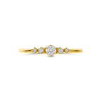 ring lab grown diamant 0.20ct f vs 14K geelgoud
