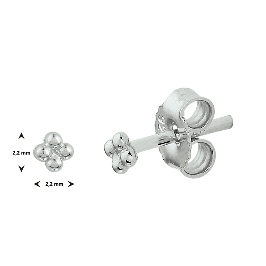 Ohrstecker Silber rhodiniert