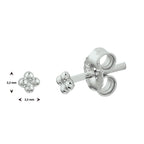 Ohrstecker Silber rhodiniert