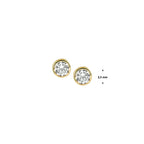 Ohrstecker Zirkonia 14K Gelbgold