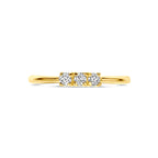 ring diamant 0.15ct h si 18K geelgoud