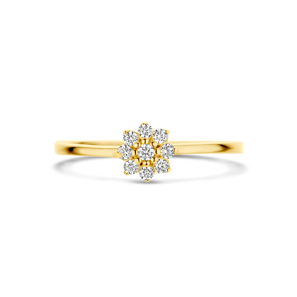 Ring Zirkonia 14K Gelbgold