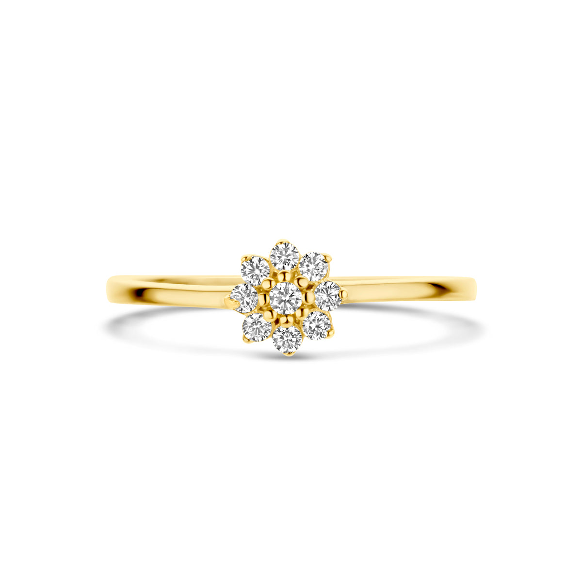 Ring Zirkonia 14K Gelbgold