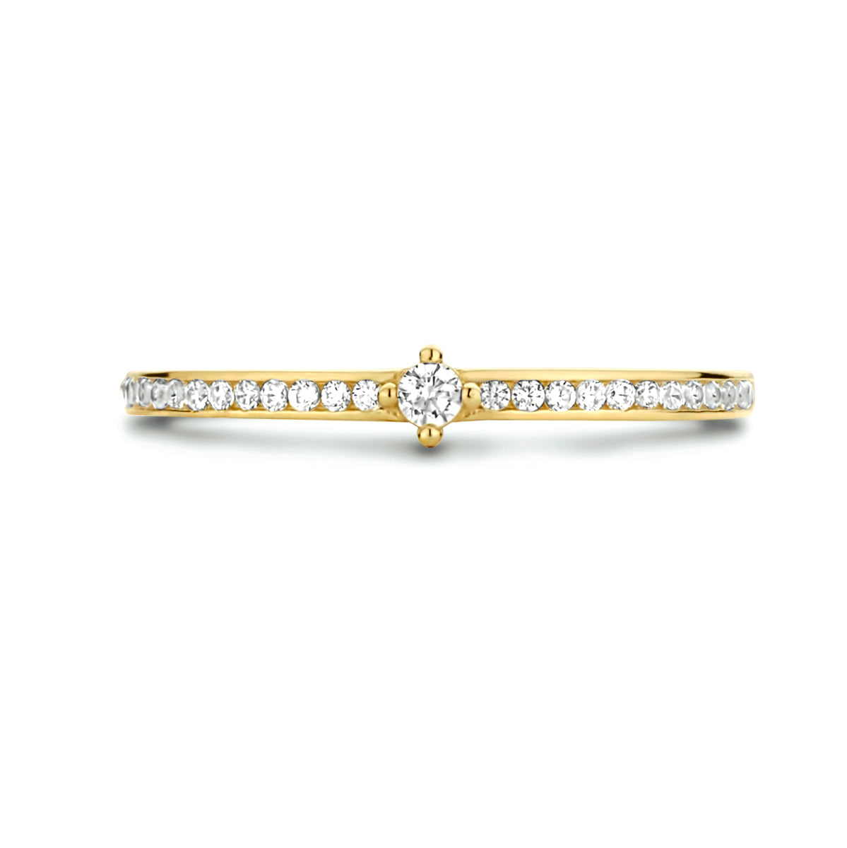 Ring Zirkonia 14K Gelbgold
