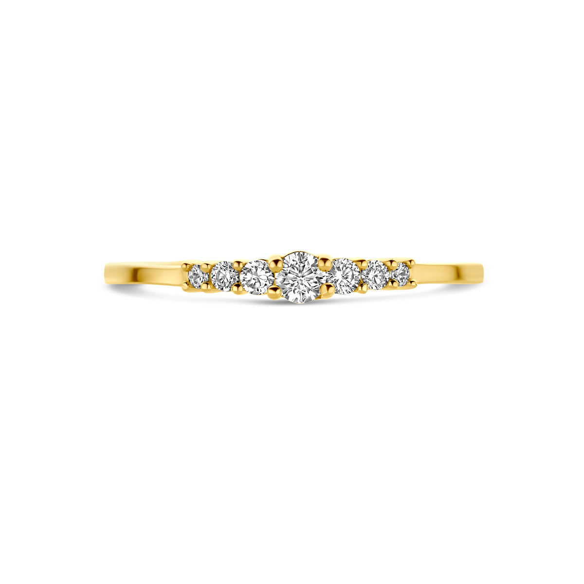 Ring Zirkonia 14K Gelbgold